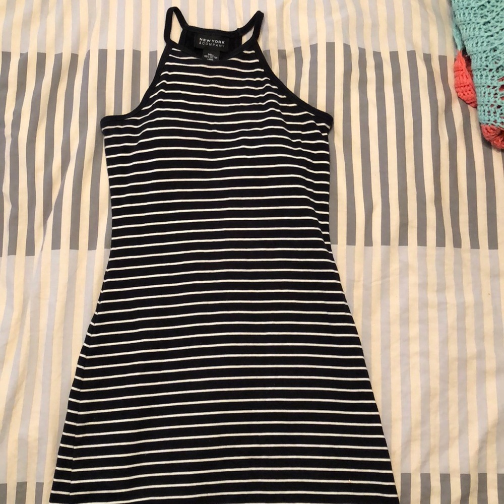 Tight Black striped dress